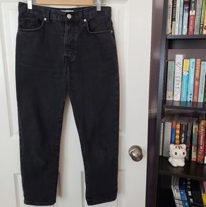 forever 21: black mom jeans